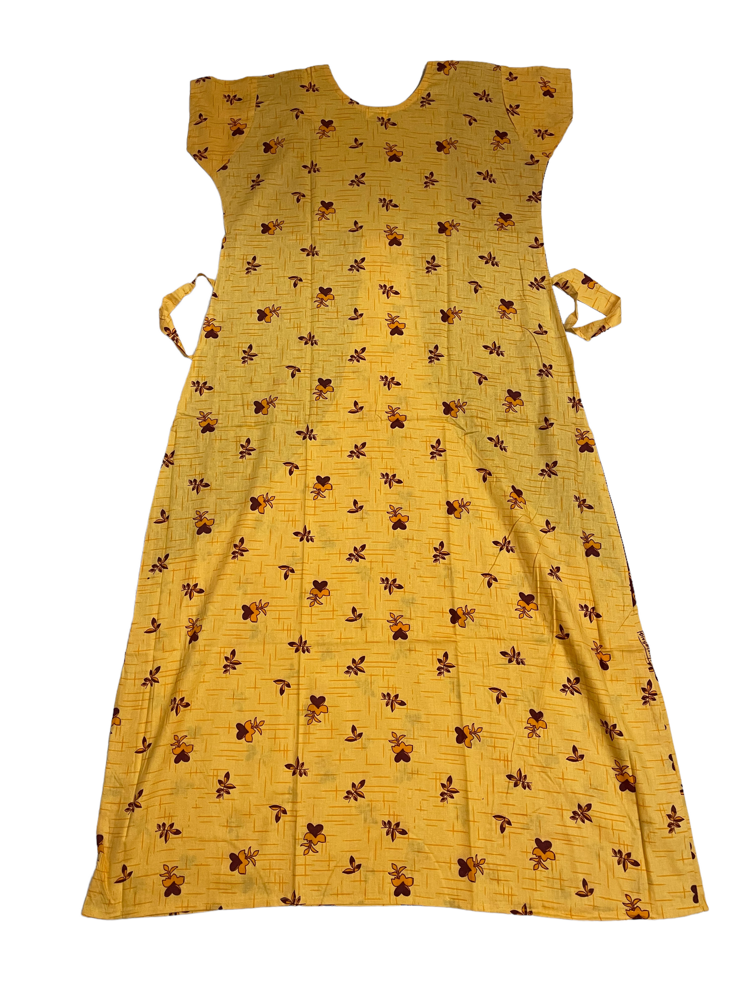 Pure Cotton Designer Nighty With Lace