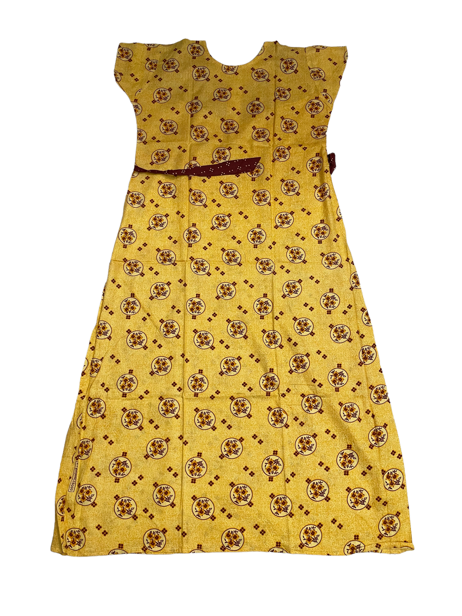 Pure Cotton Designer Nighty With Lace