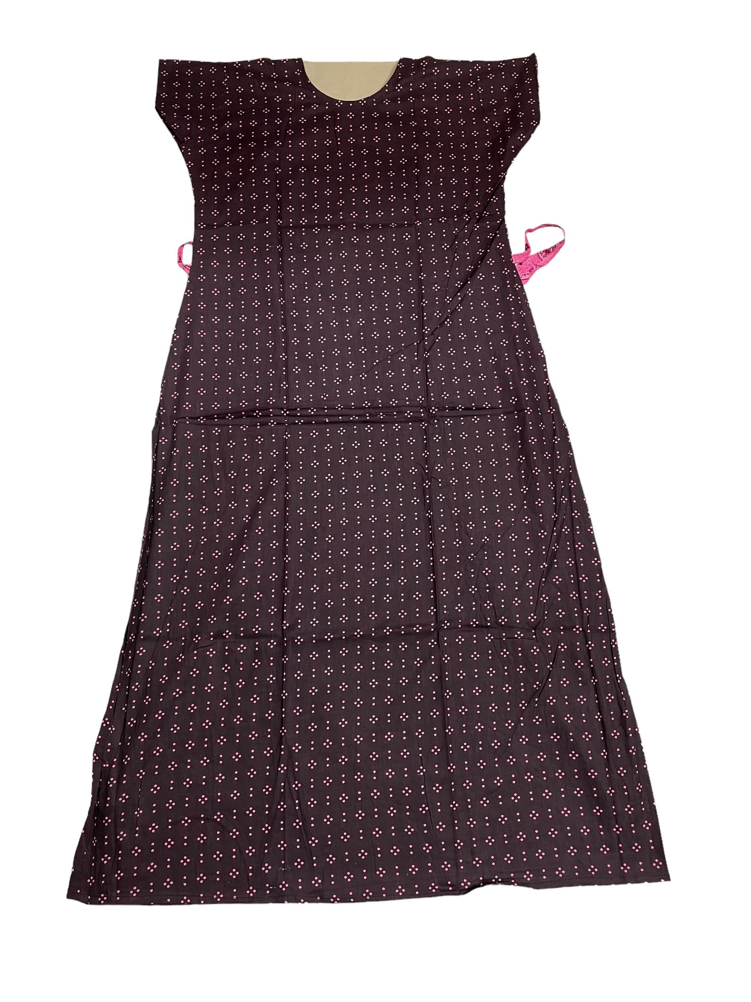 Pure Cotton Designer Nighty With Lace